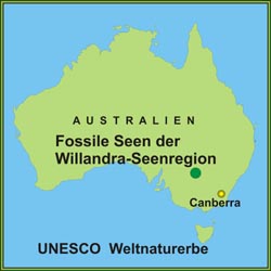 Fossile Seen der Willandra-Seenregion