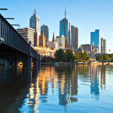 Melbourne, Yarra Fluss, Victoria, Australien
